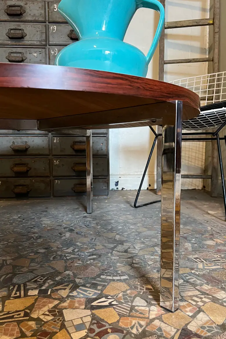 Table basse ronde vintage Années 60