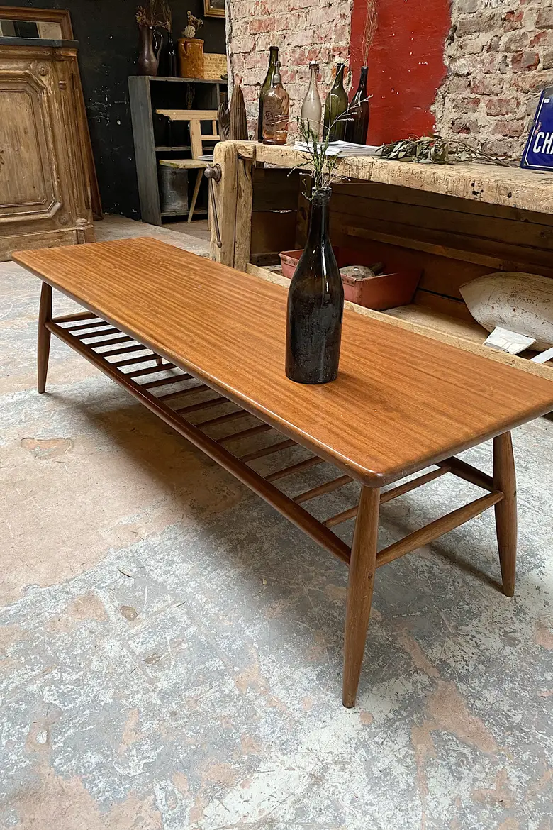 Table basse scandinave en teck Années 60
