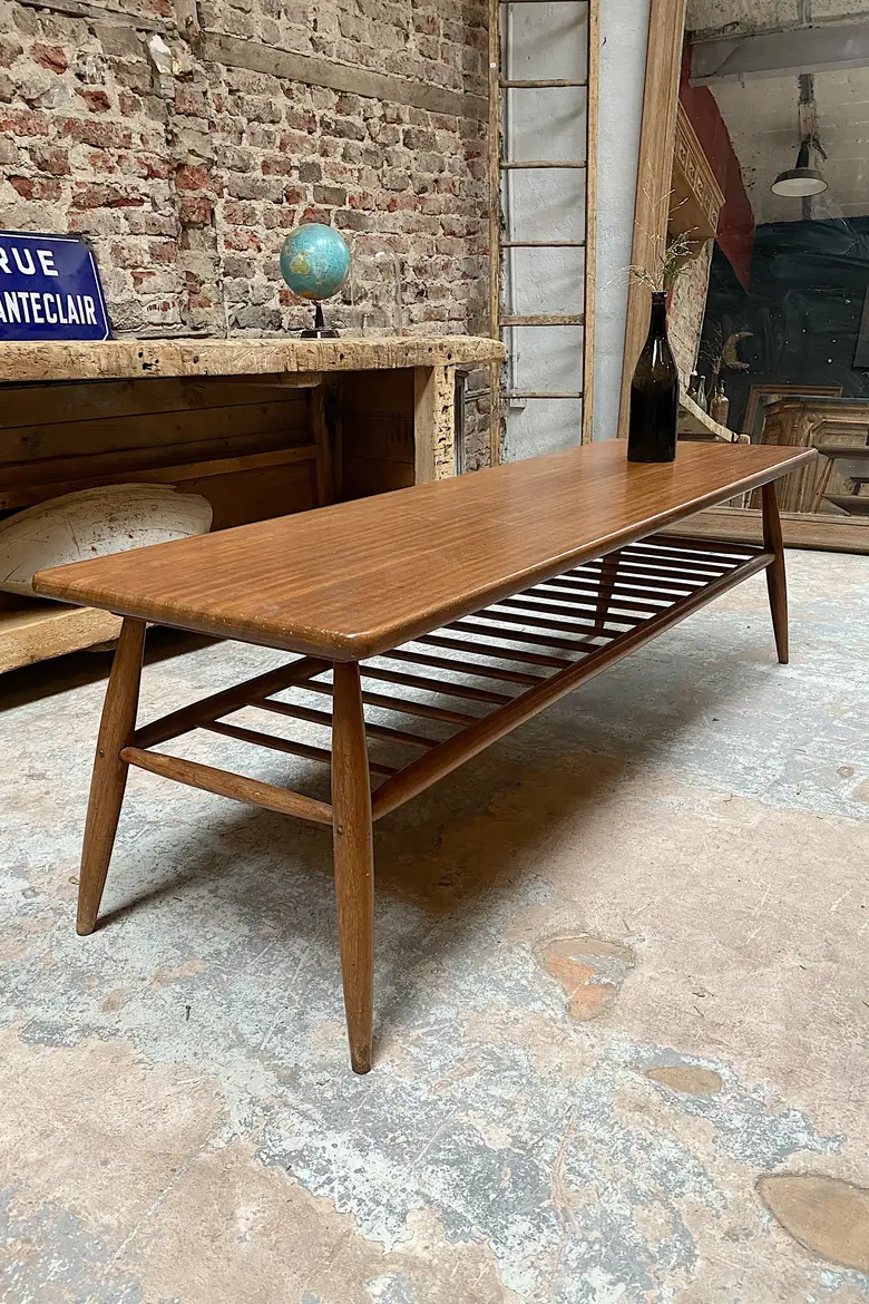 Table basse scandinave en teck Années 60