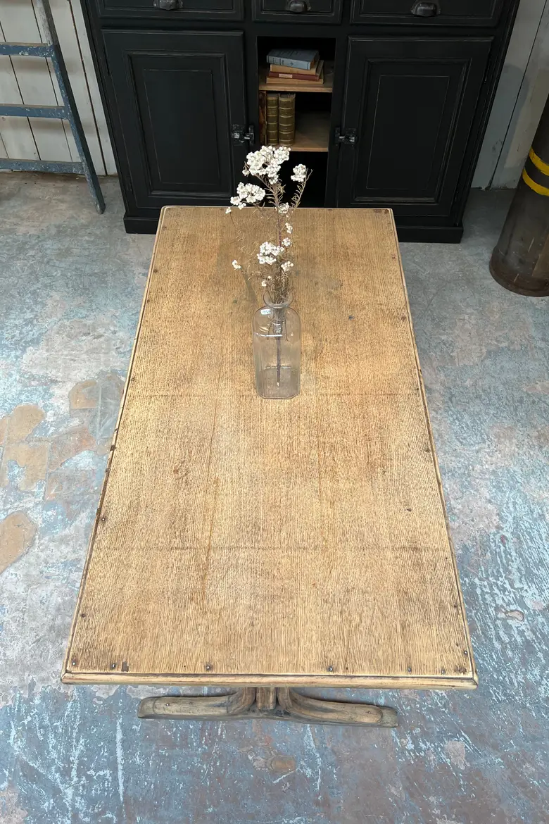 Table bistrot en chêne Début XXème