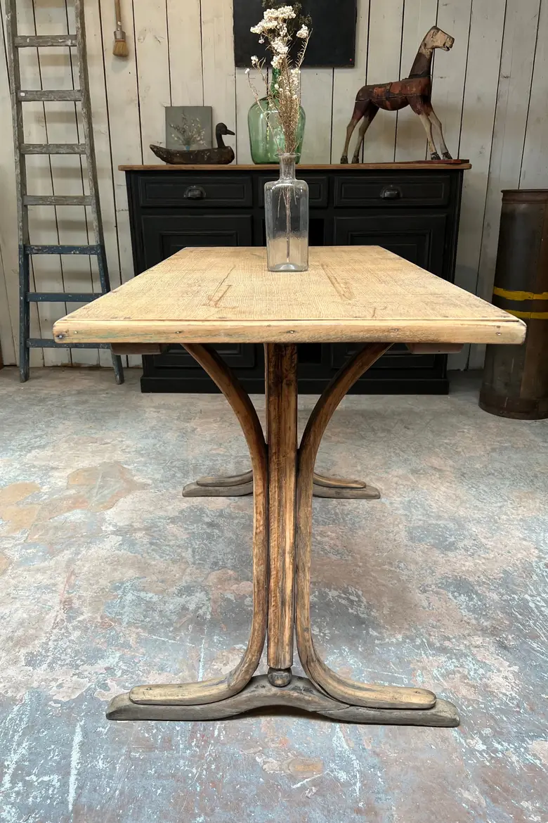 Table bistrot en chêne Début XXème