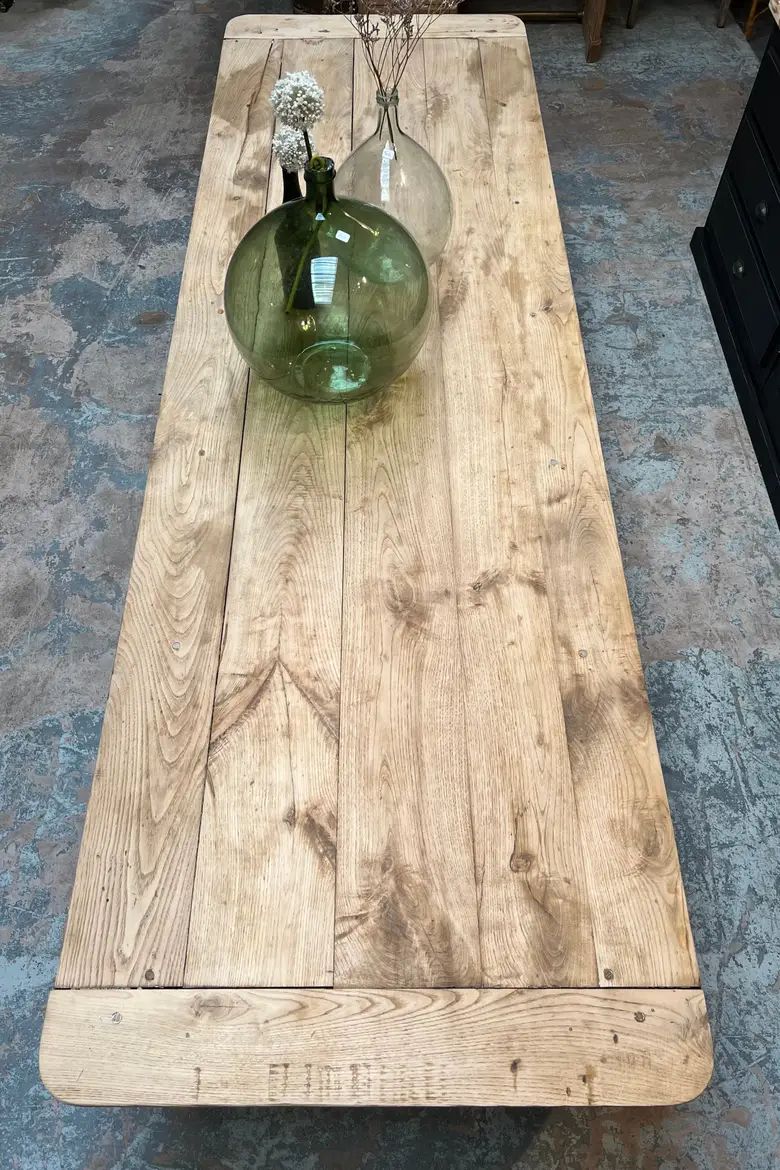 Table d’atelier en chêne Début XXème
