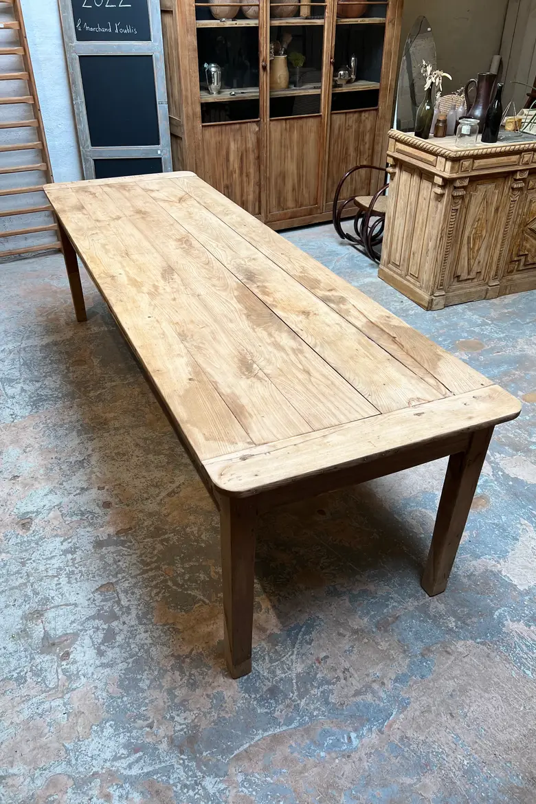 Table d’atelier en chêne Début XXème