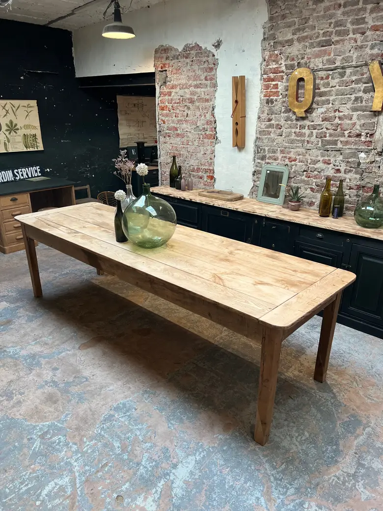Table d’atelier en chêne Début XXème