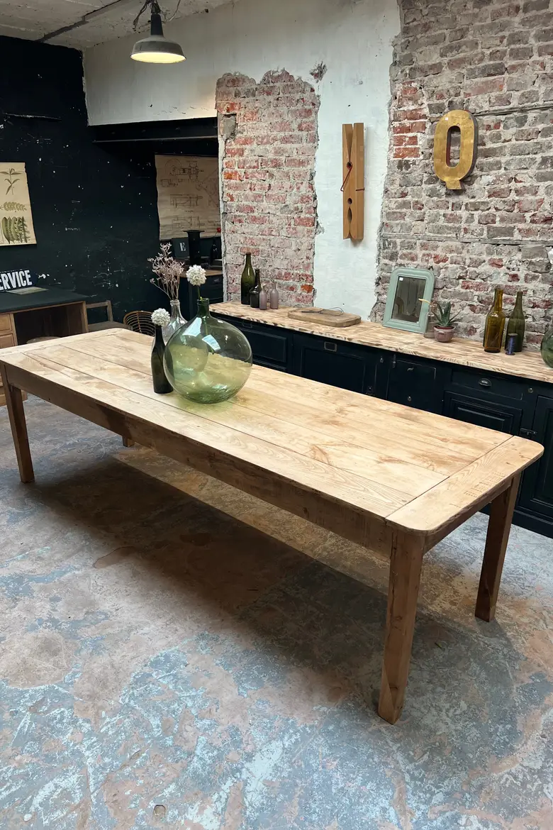 Table d’atelier en chêne Début XXème