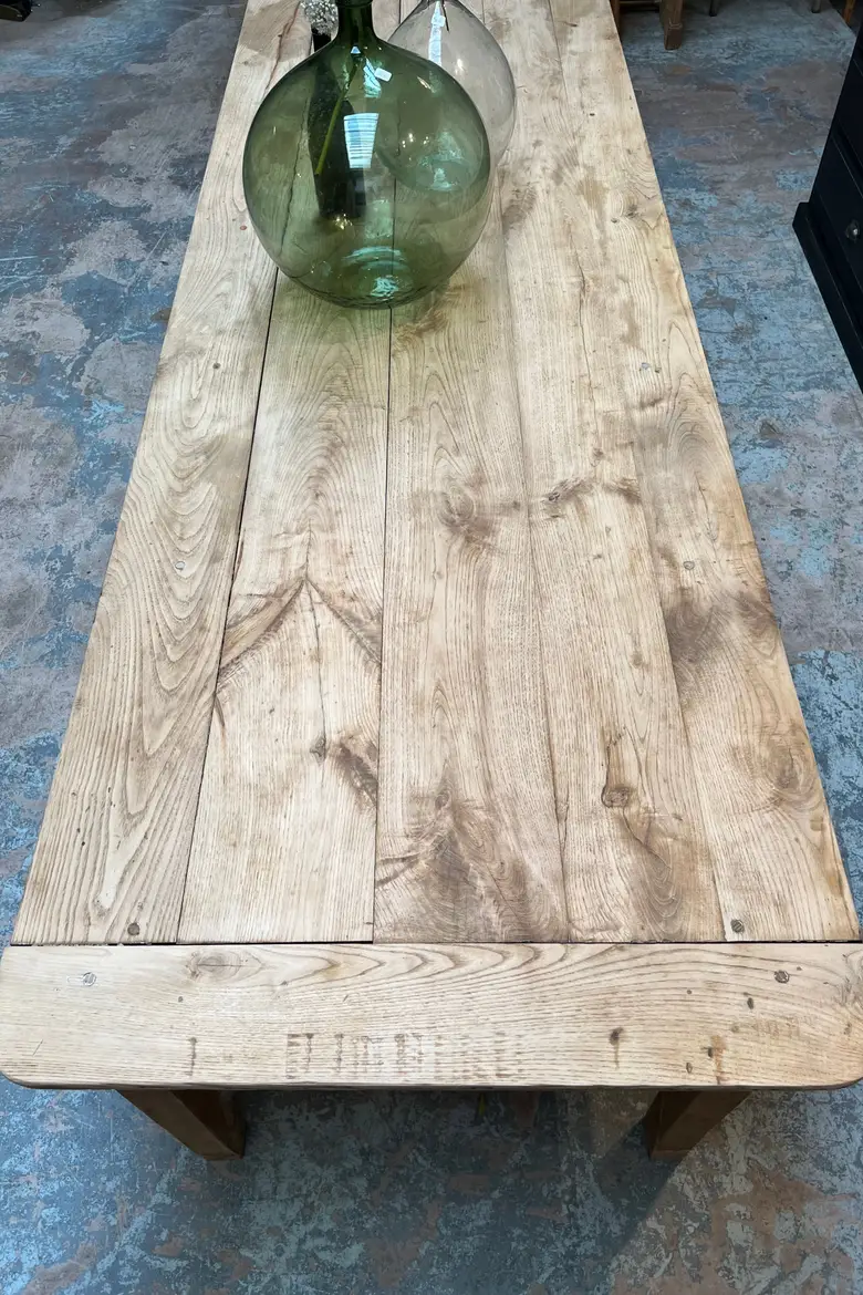 Table d’atelier en chêne Début XXème