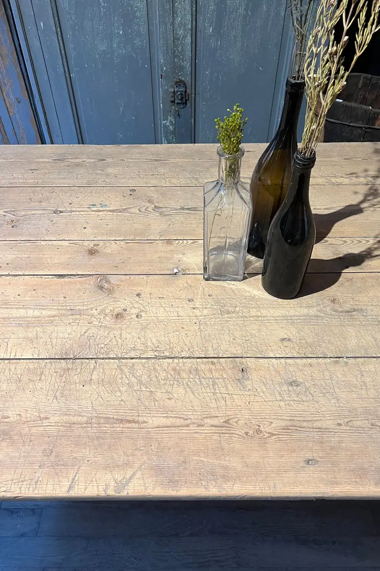 Table d’atelier en sapin Début XXème