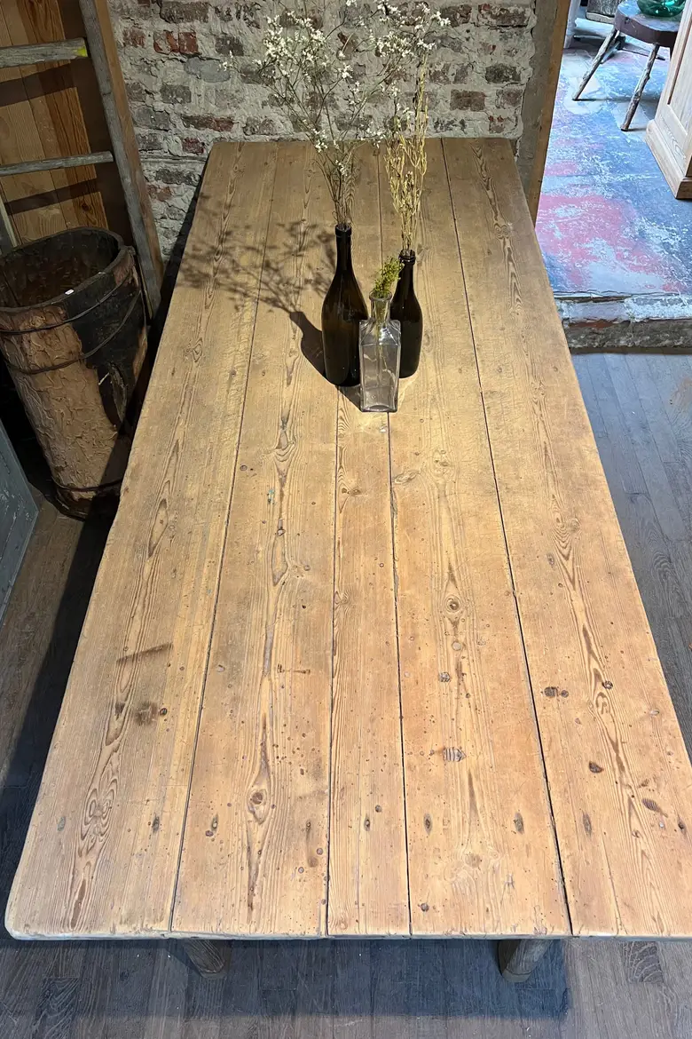 Table d’atelier en sapin Début XXème