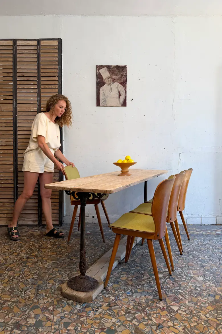 Table de bistrot ancienne