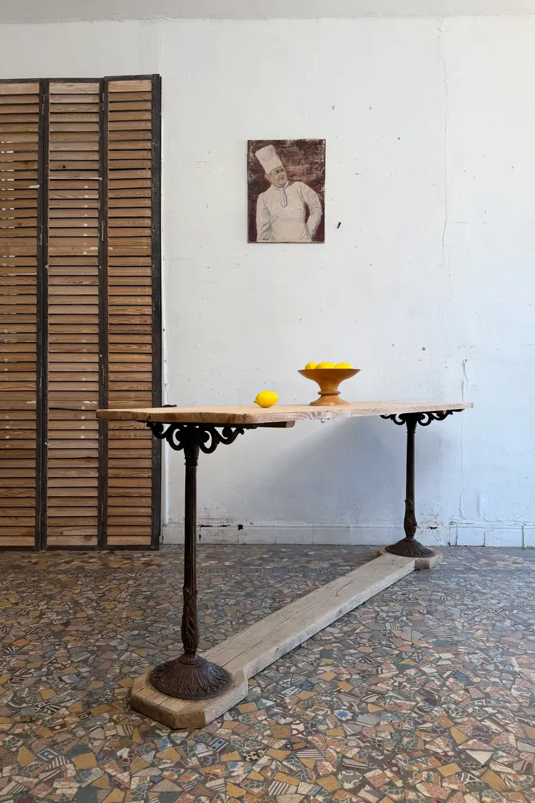 Table de bistrot ancienne