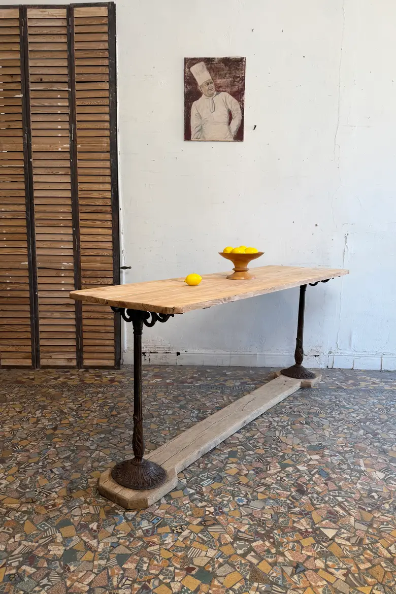 Table de bistrot ancienne