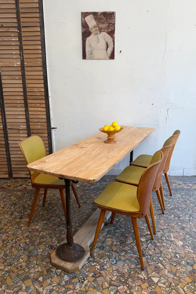 Table de bistrot ancienne