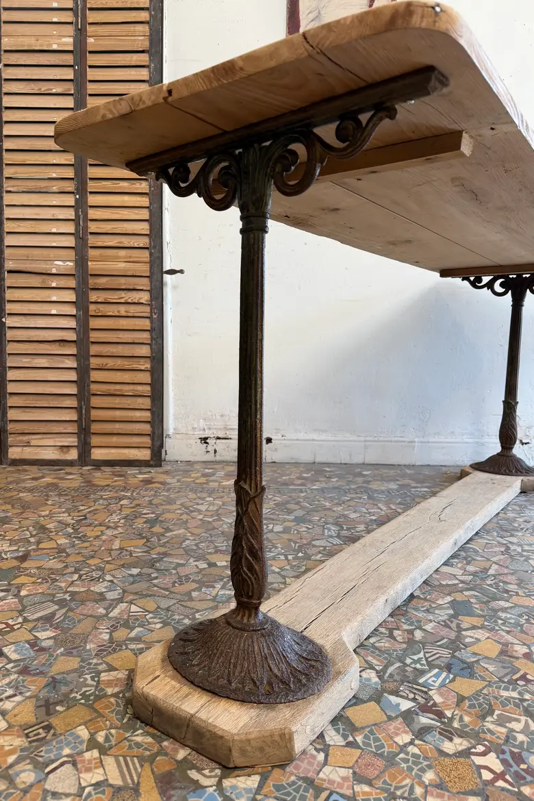 Table de bistrot ancienne