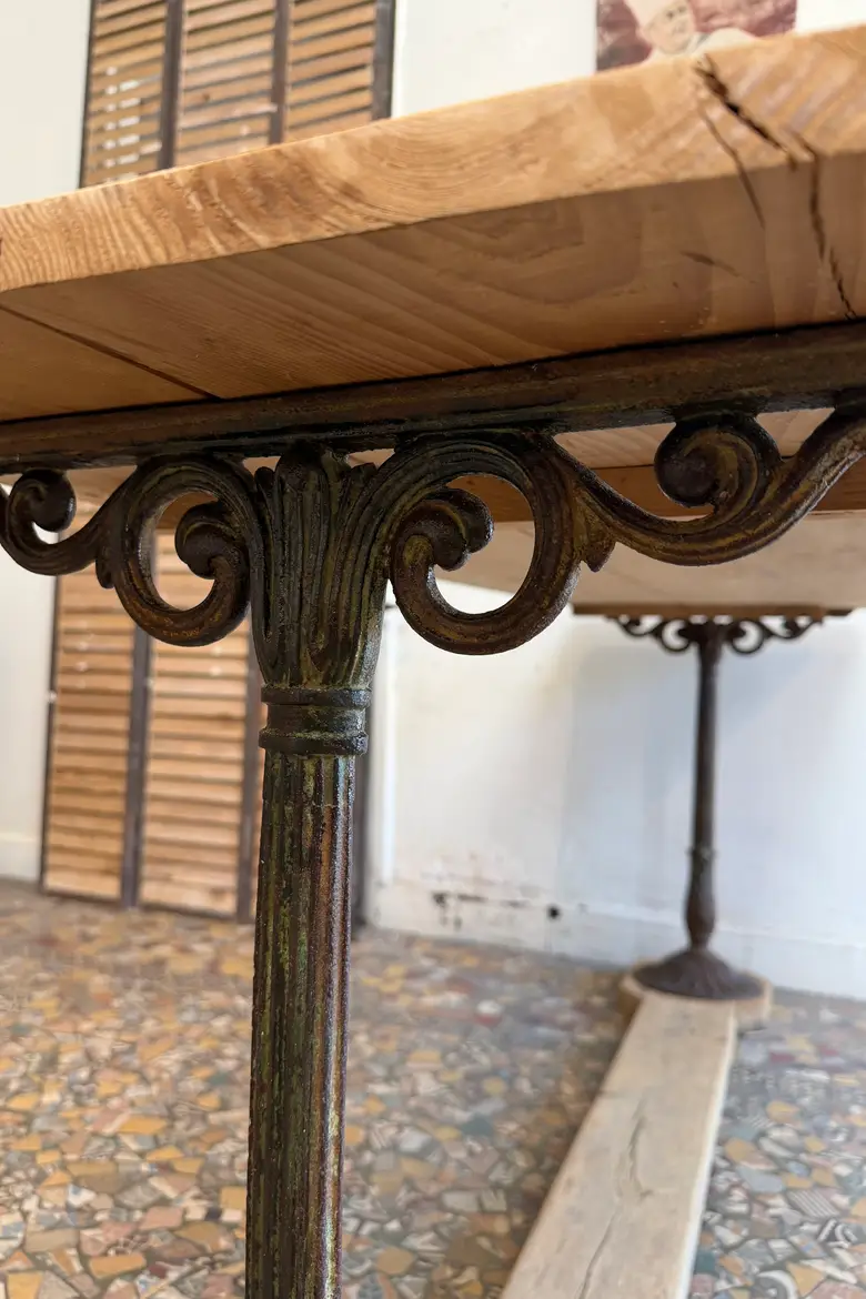 Table de bistrot ancienne