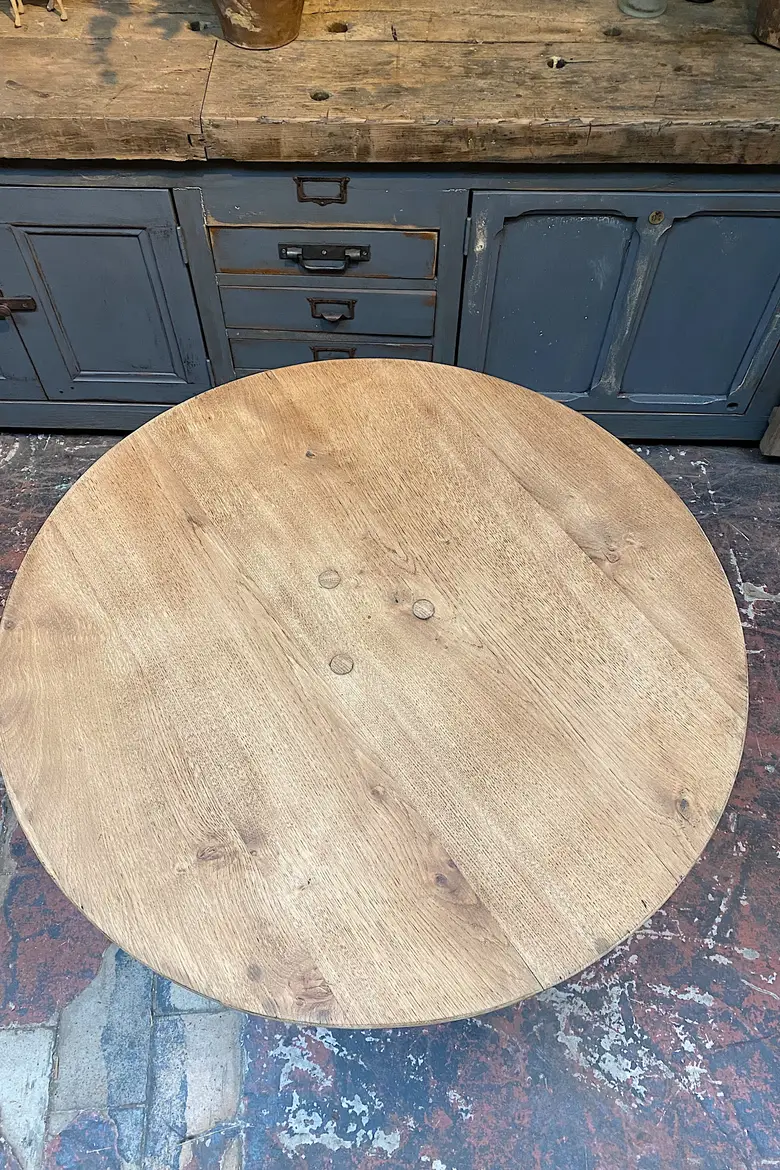 Table de bistrot en chêne Début XXème