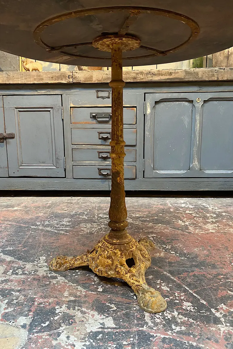 Table de bistrot en chêne Début XXème
