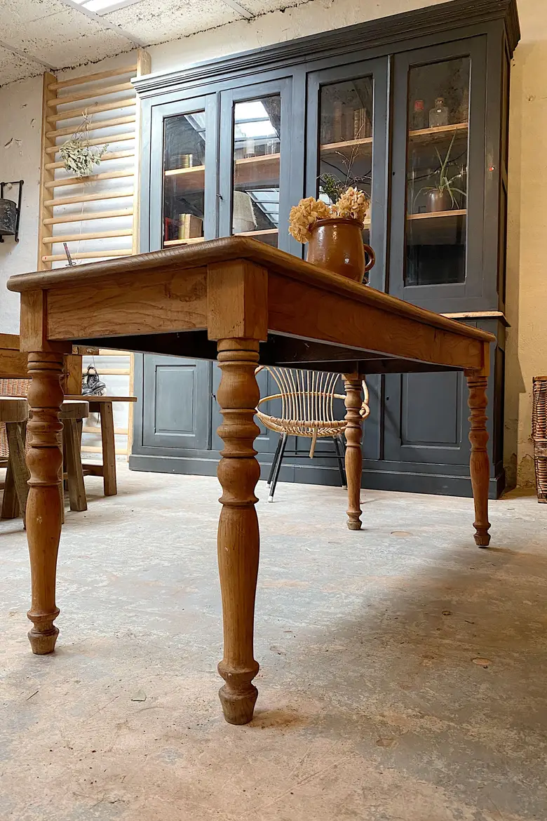 Table de bistrot en orme Début XXème