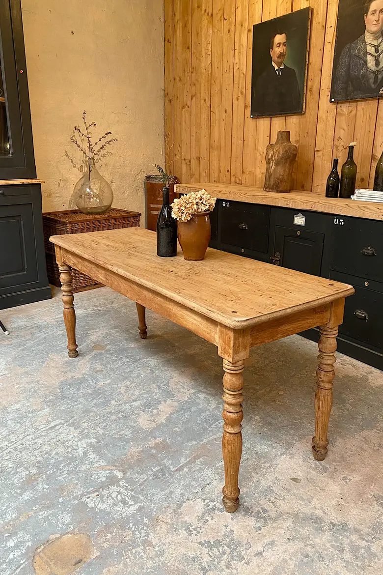 Table de bistrot en orme Début XXème