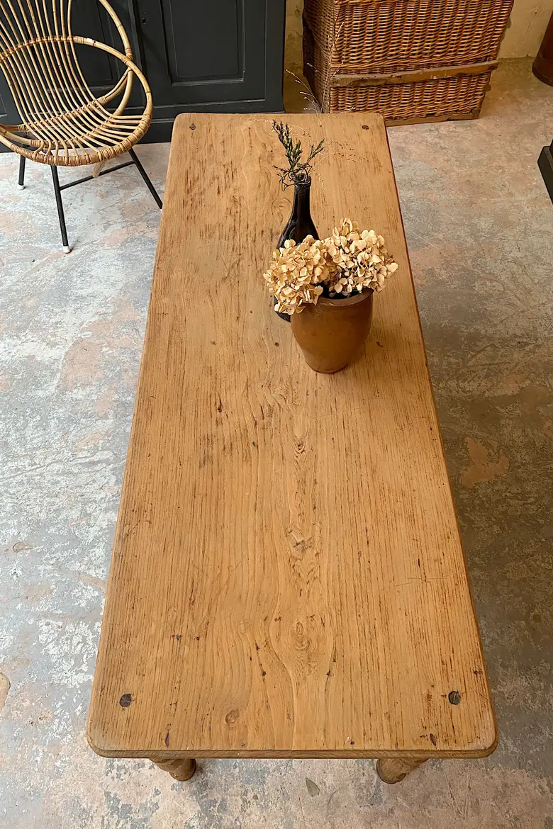 Table de bistrot en orme Début XXème