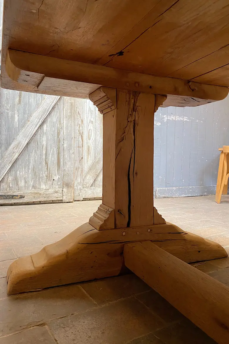 Table de château en chêne Fin XIXème