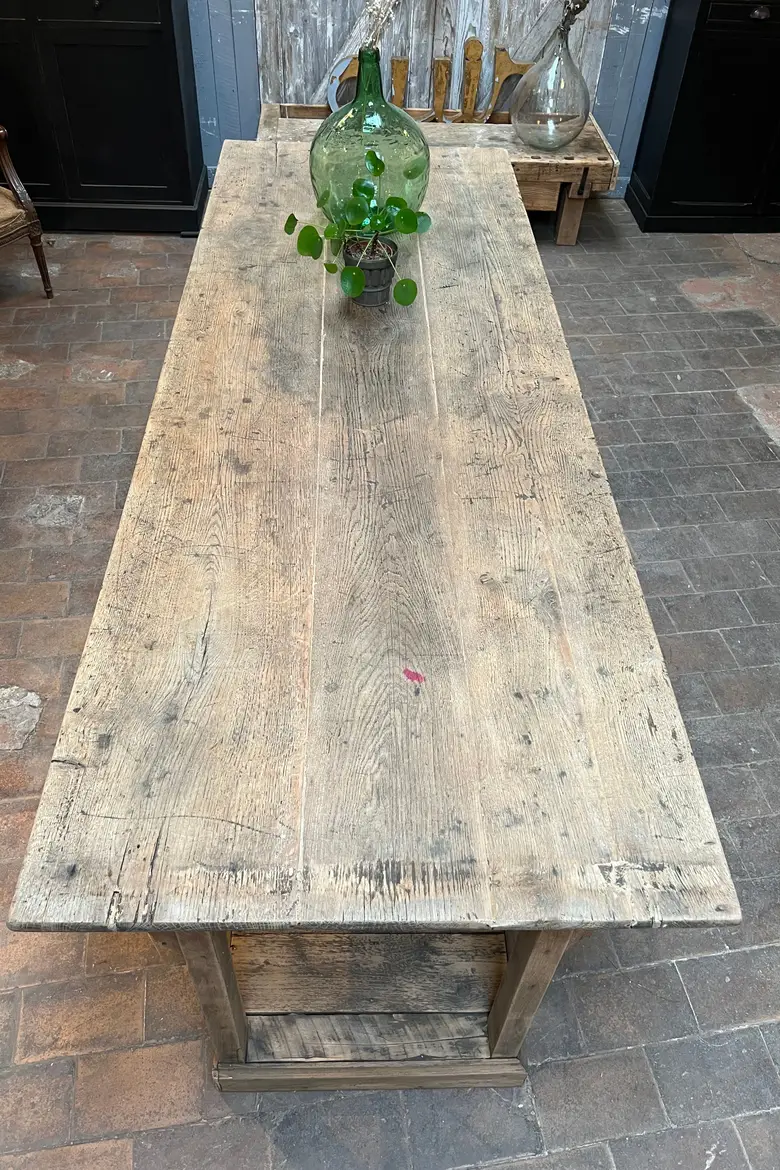 Table de drapier  en chêne Début XXème