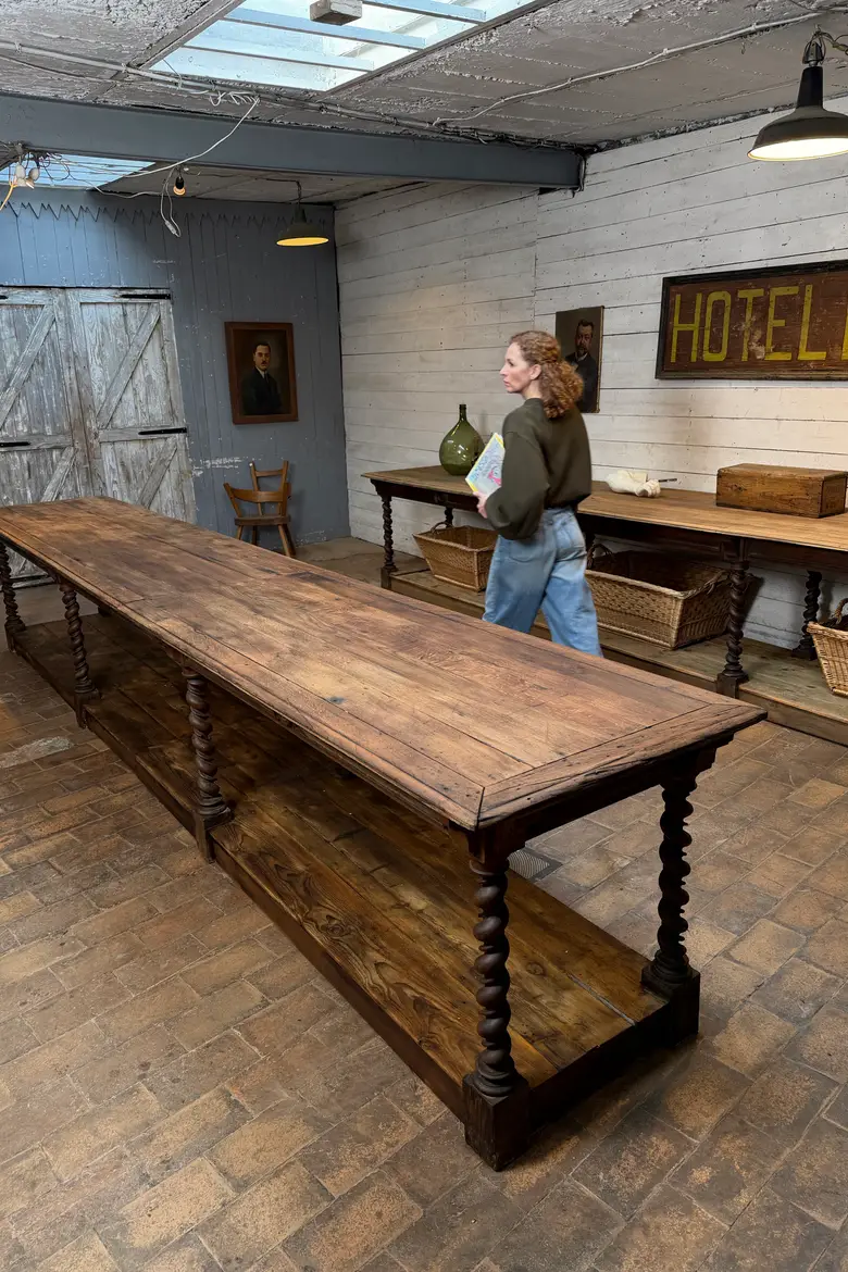 Table de drapier en chêne – XIXe siècle