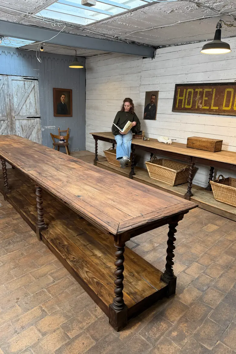 Table de drapier en chêne – XIXe siècle
