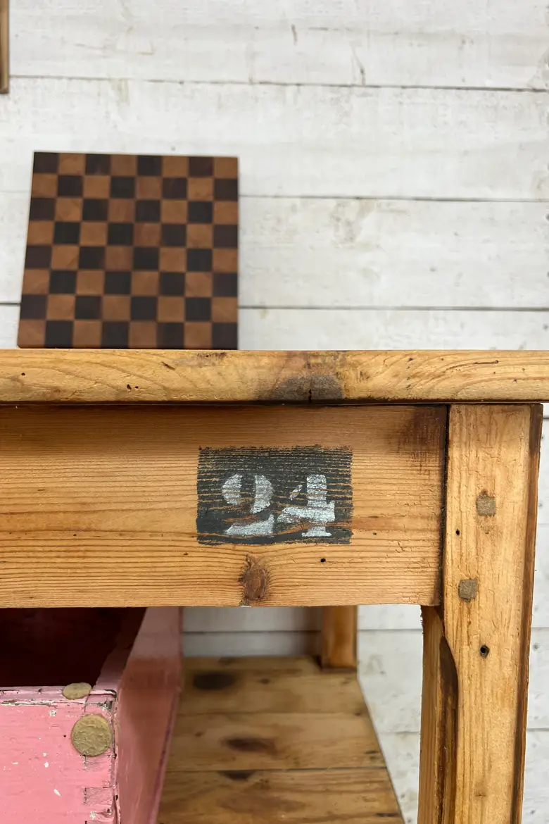 Table de drapier en sapin Début XXème