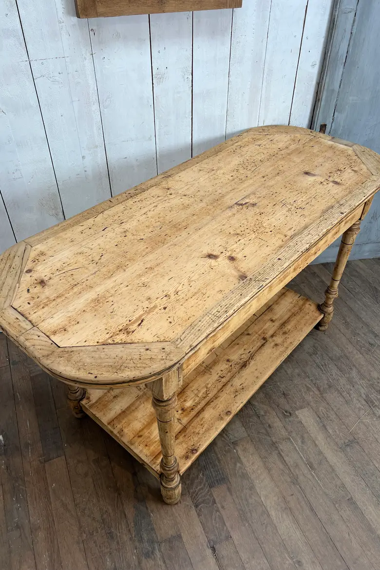 Table de drapier en sapin Début XXème