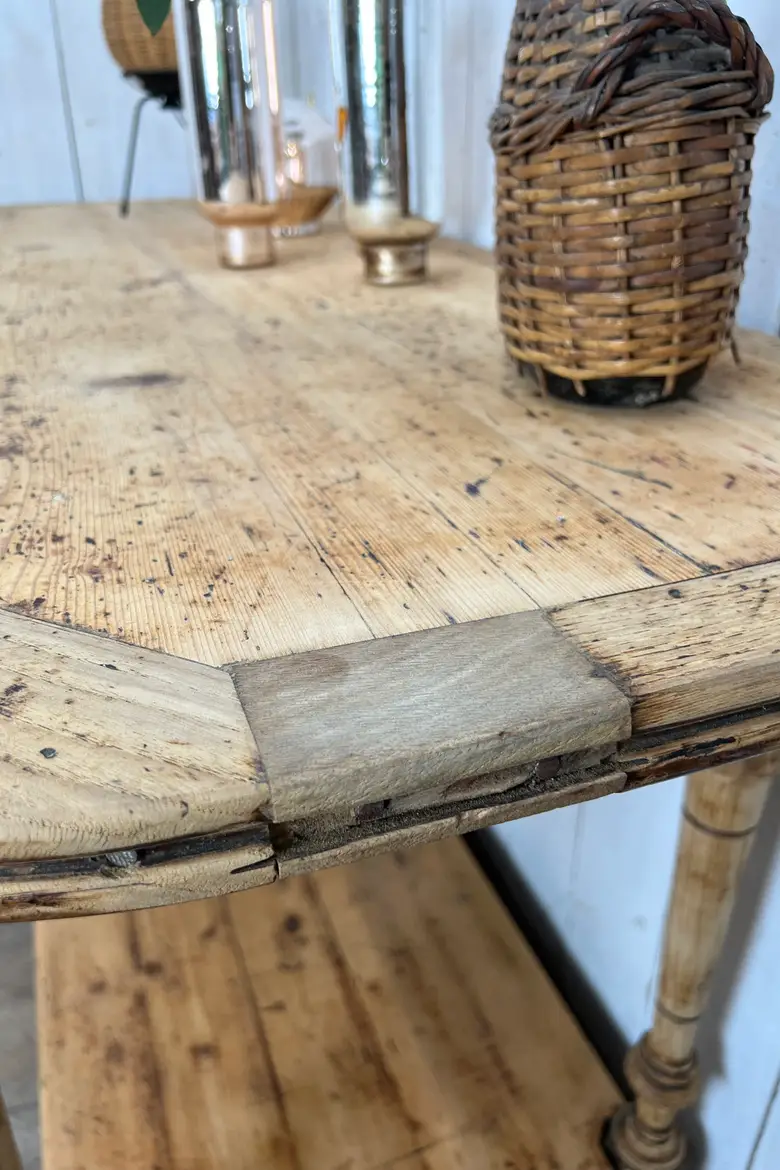 Table de drapier en sapin Début XXème