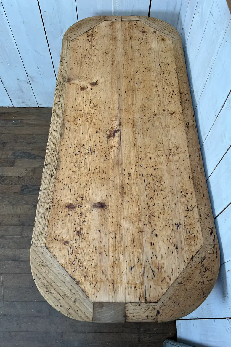 Table de drapier en sapin Début XXème