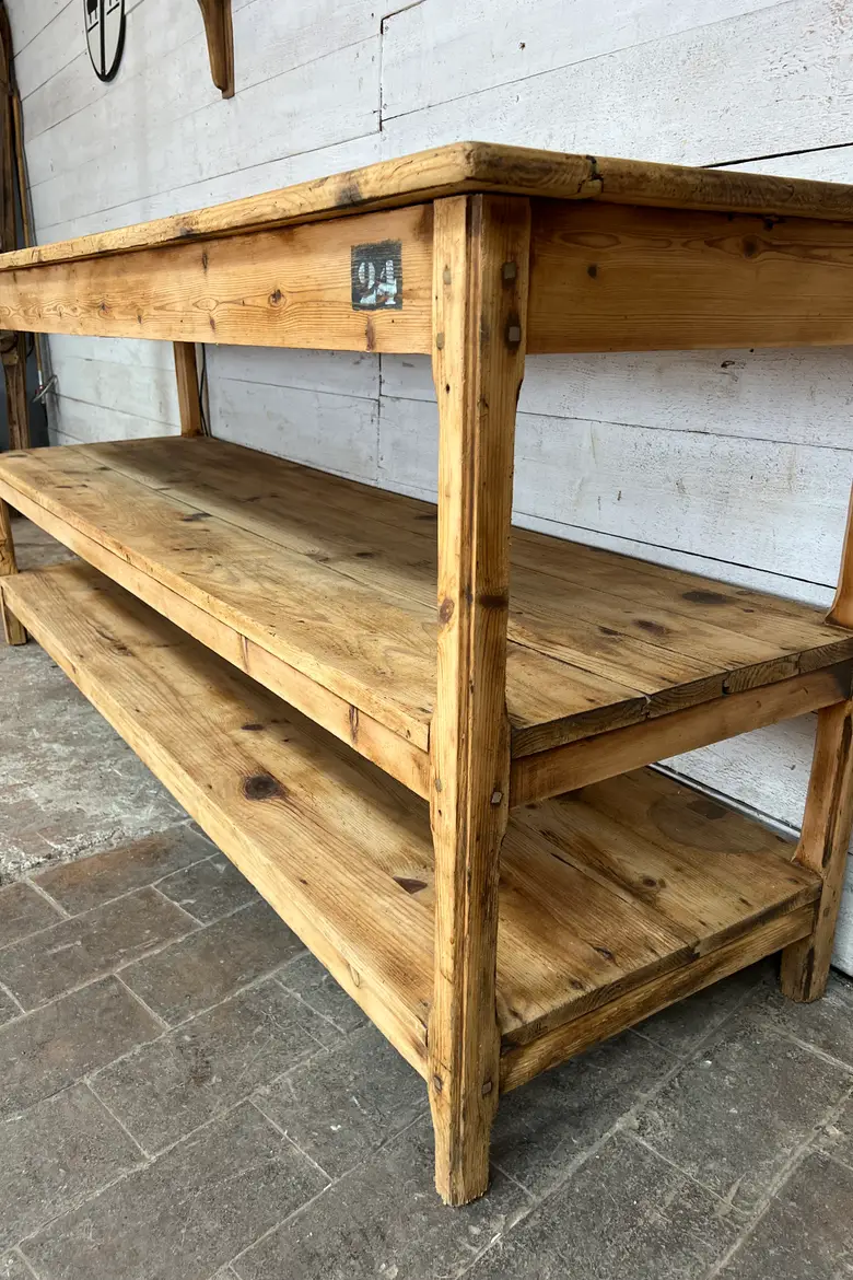Table de drapier en sapin Début XXème