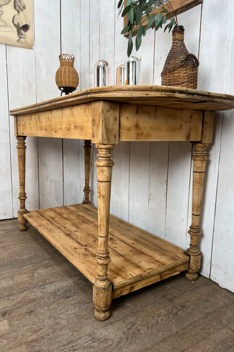 Table de drapier en sapin Début XXème