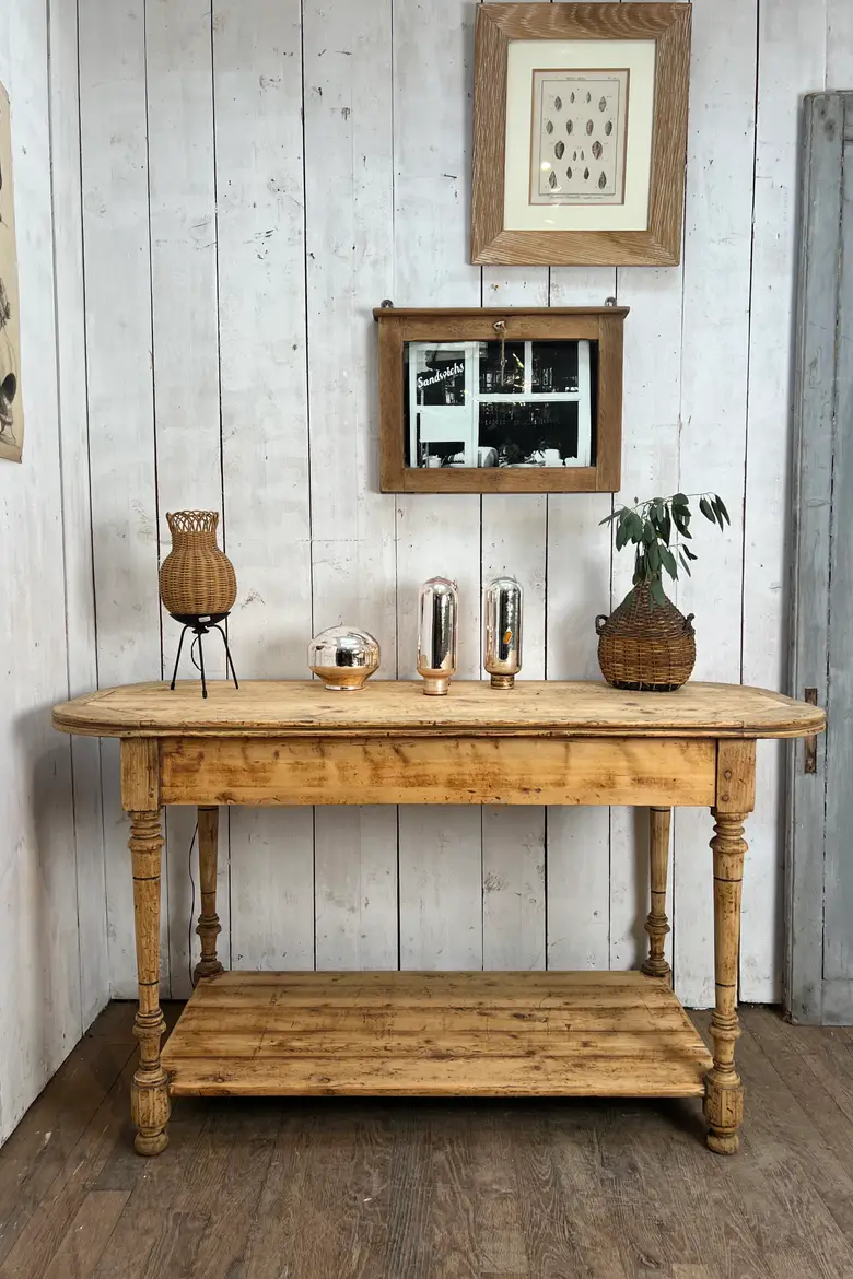 Table de drapier en sapin Début XXème