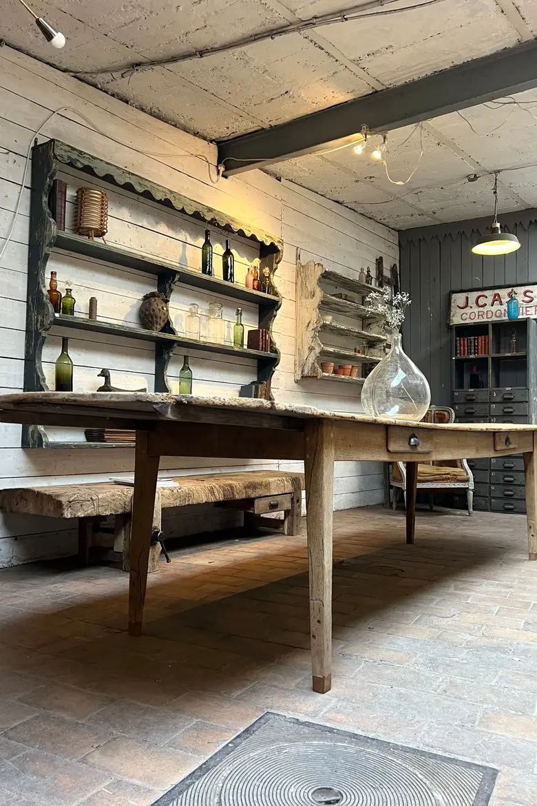 Table de ferme à rallonges XVIIIème
