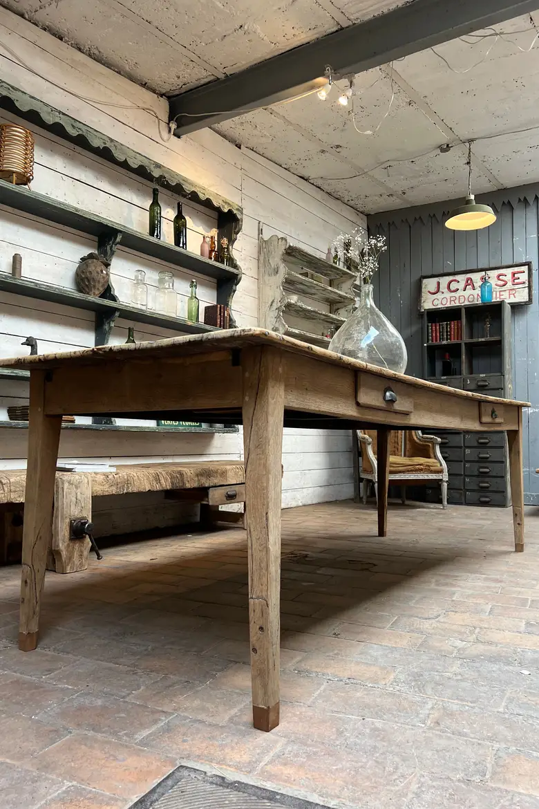 Table de ferme à rallonges XVIIIème