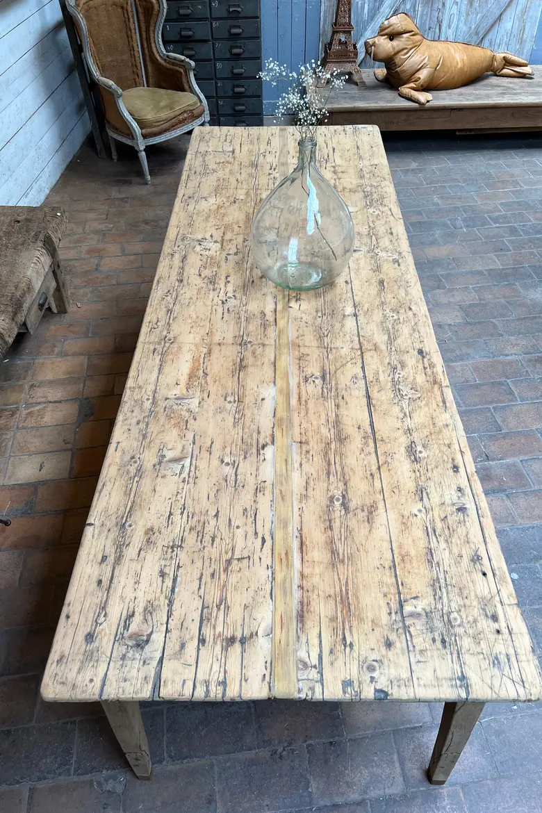 Table de ferme à rallonges XVIIIème