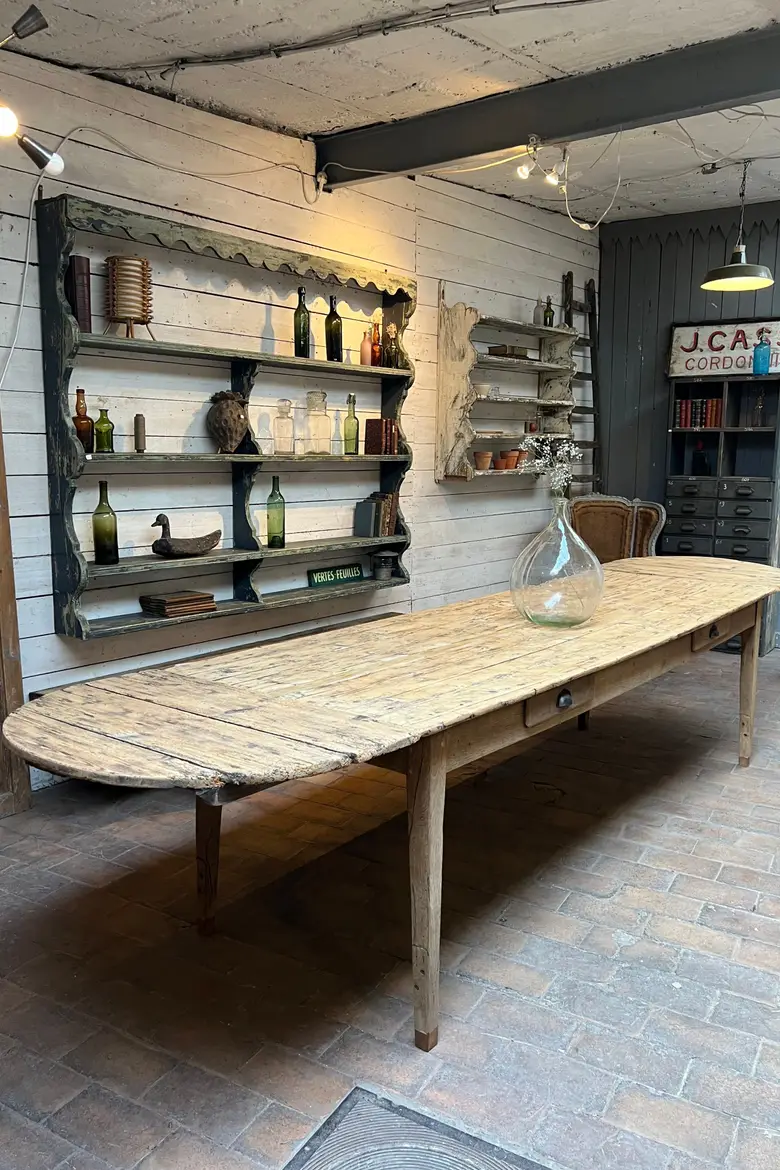 Table de ferme à rallonges XVIIIème