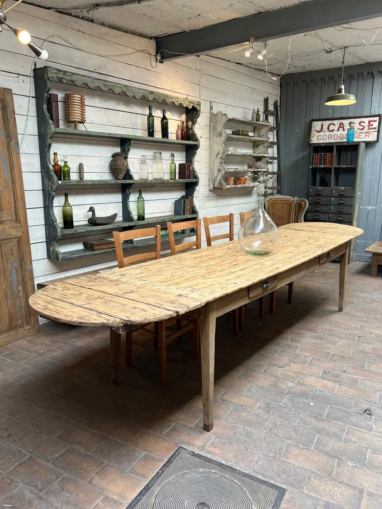 Table de ferme à rallonges XVIIIème