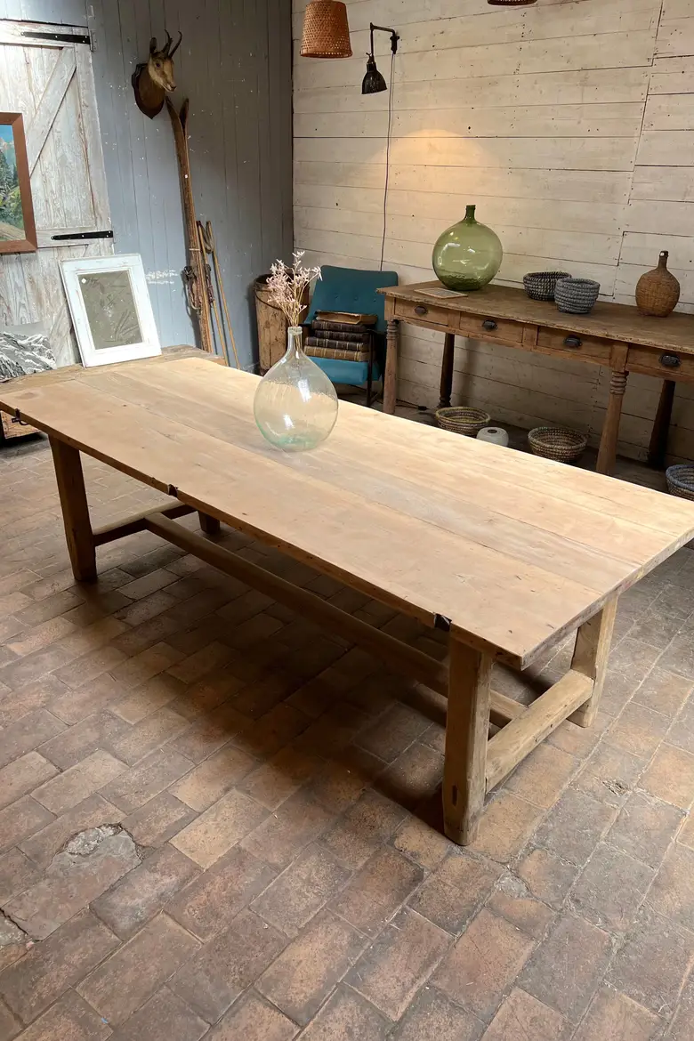 Table de ferme en bois Début XXème