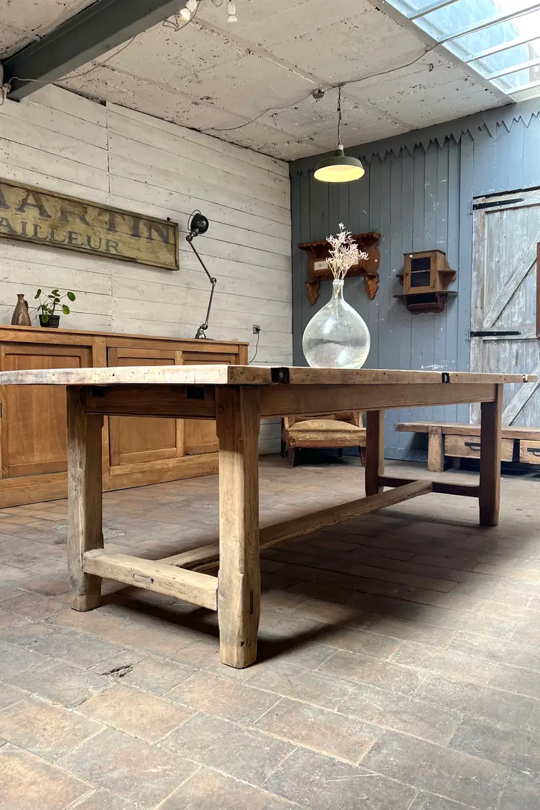 Table de ferme en bois Début XXème