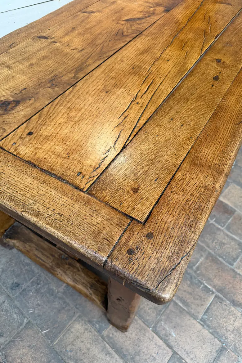 Table de ferme en chêne 19ème