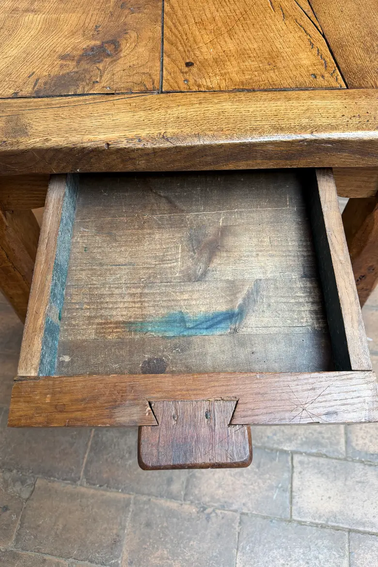 Table de ferme en chêne 19ème