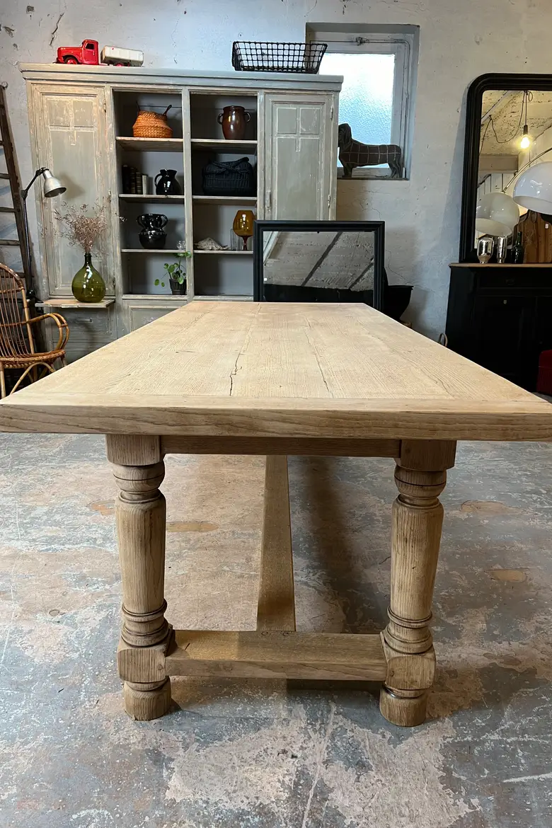 Table de ferme en chêne