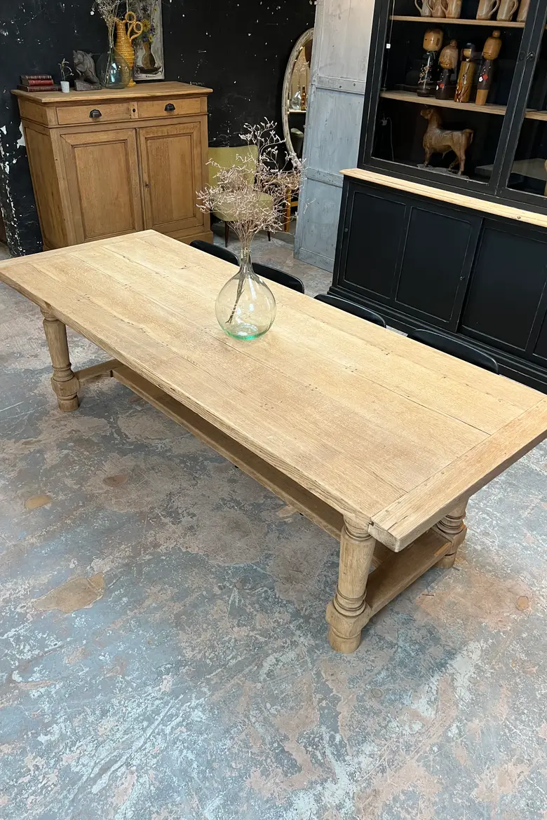 Table de ferme en chêne
