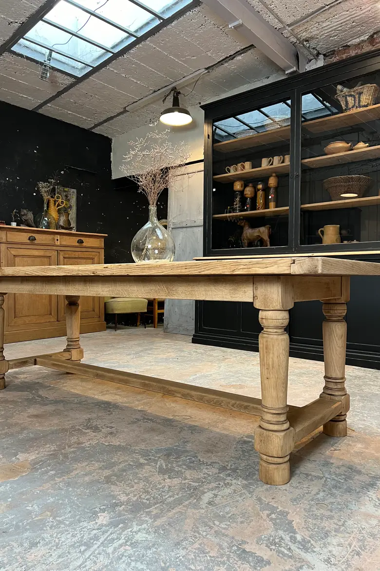 Table de ferme en chêne