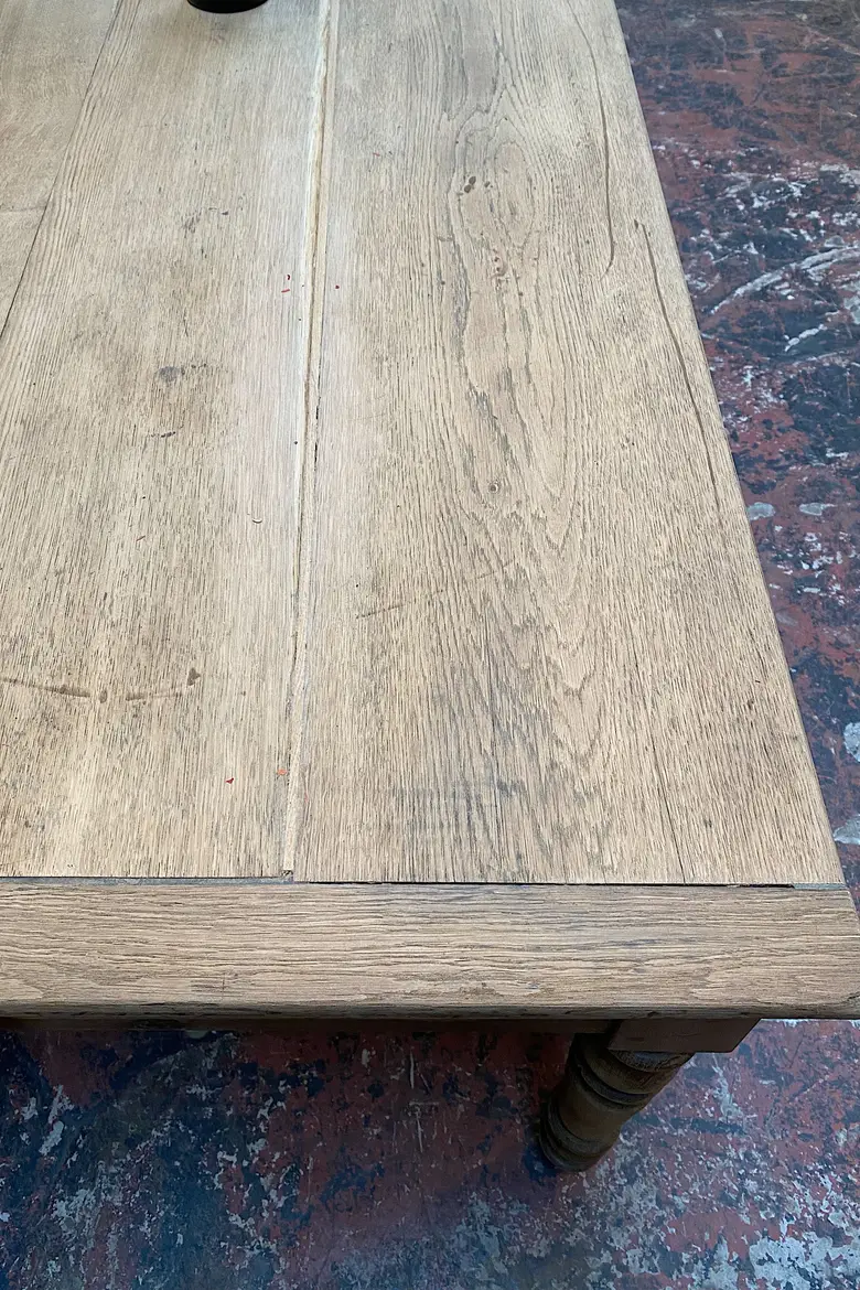 Table de ferme en chêne Début XXème
