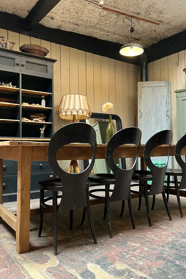 Table de ferme en chêne Début XXème