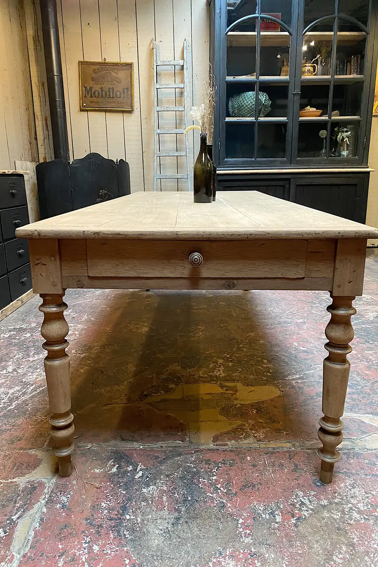 Table de ferme en chêne Début XXème