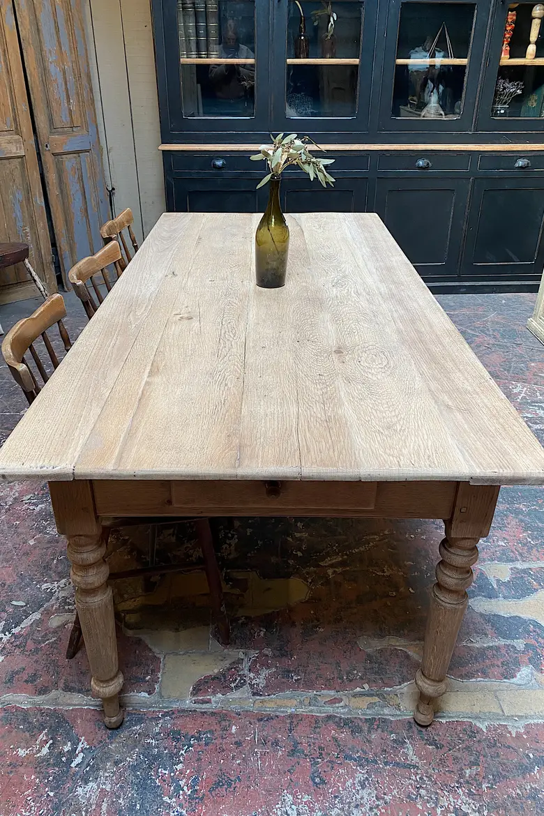 Table de ferme en chêne Début XXème
